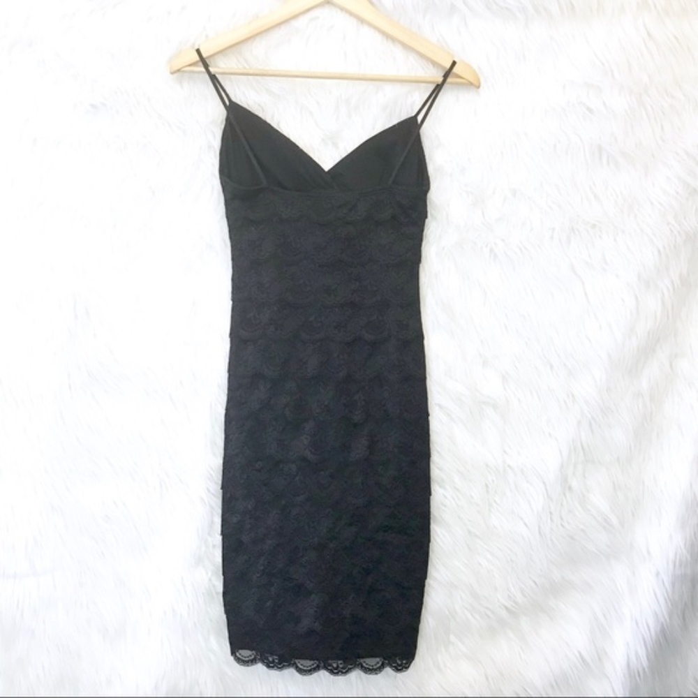 B. Darlin bow layer lace dress 3/4 - Picture 4 of 8